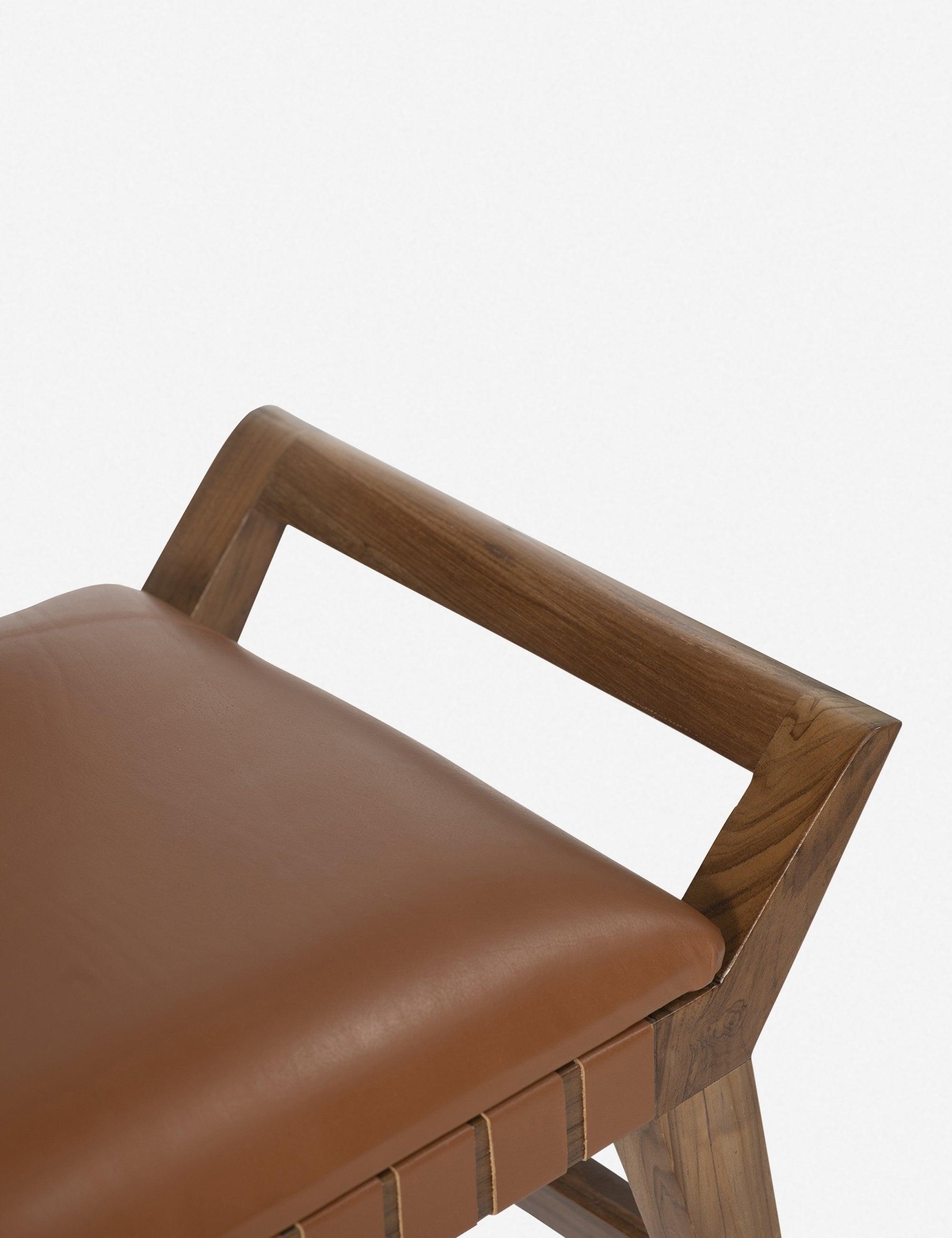 Sienna Leather Bench