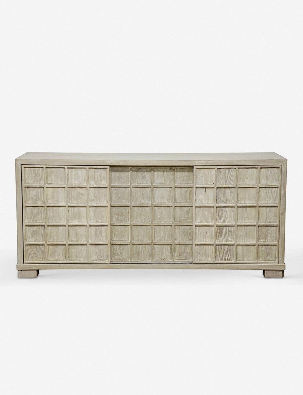 Hayward 72'' Reclaimed Wood Sideboard with Raised Grid Pattern