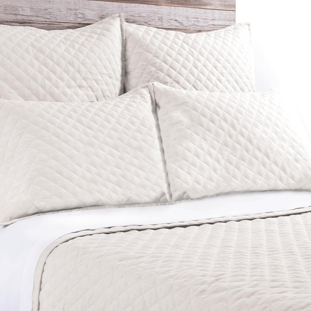 Hampton Quilted Sham by Pom Pom at Home - Cream / Standard