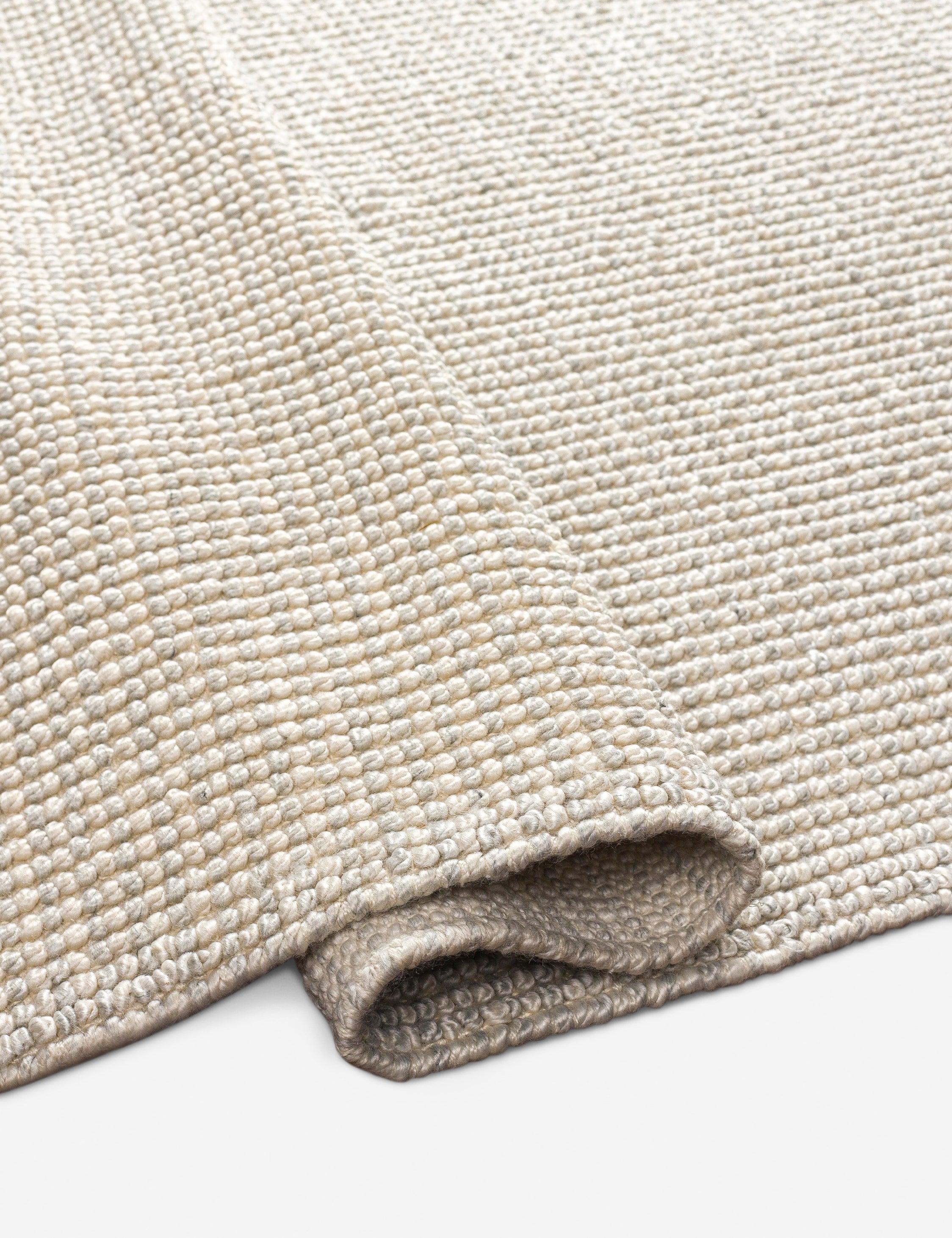 Eco-Friendly Handwoven Gray Spot Rug 5' x 7' - Easy Care