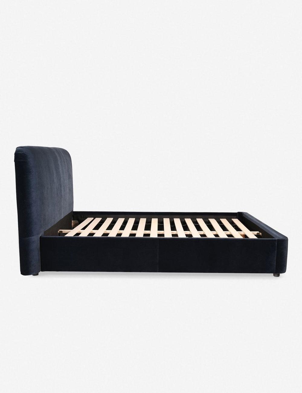 Zien Bed - Blue Velvet / King