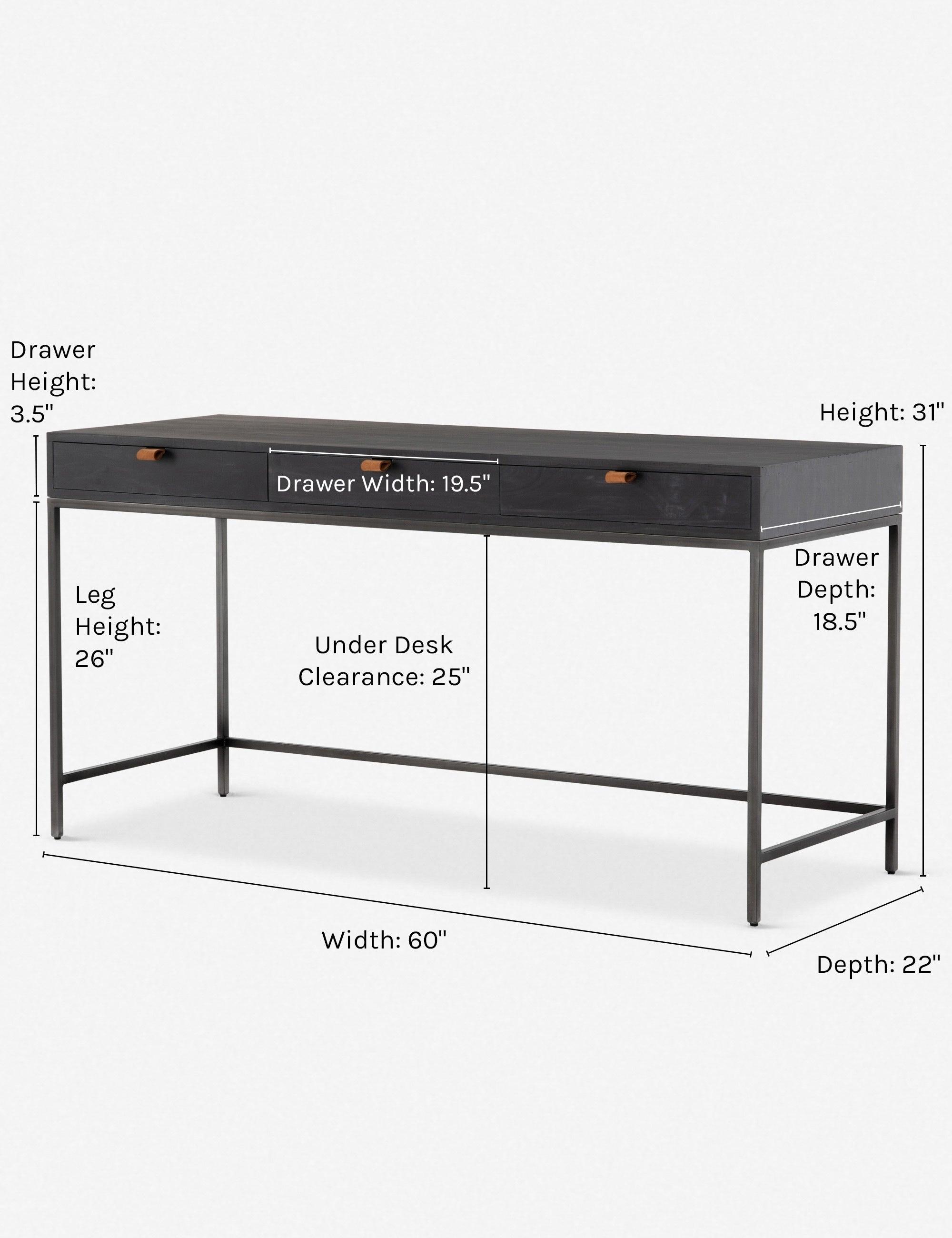 Rosamonde Desk - Black