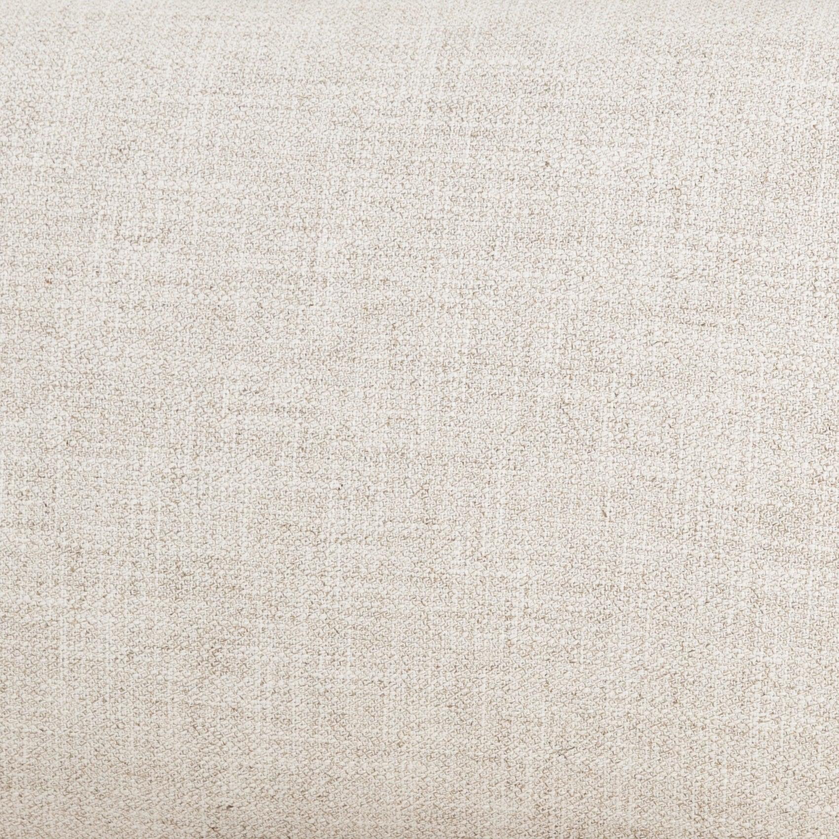 Dover Crescent Cream Linen-Blend 106" Right Arm Facing Sofa