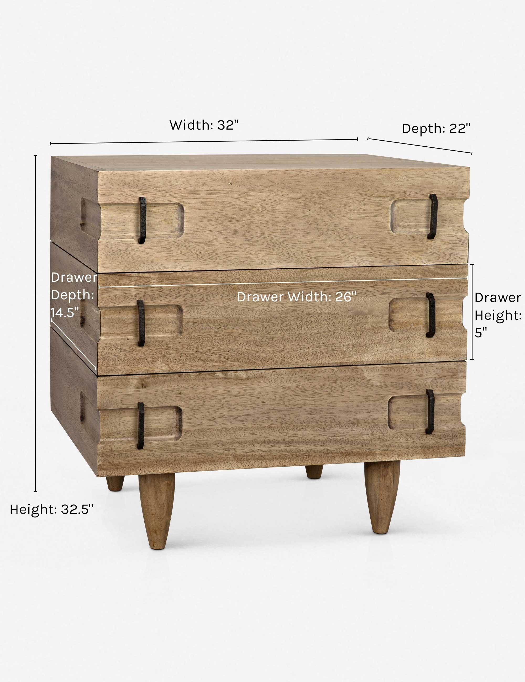 Seline Nightstand - Dark Walnut