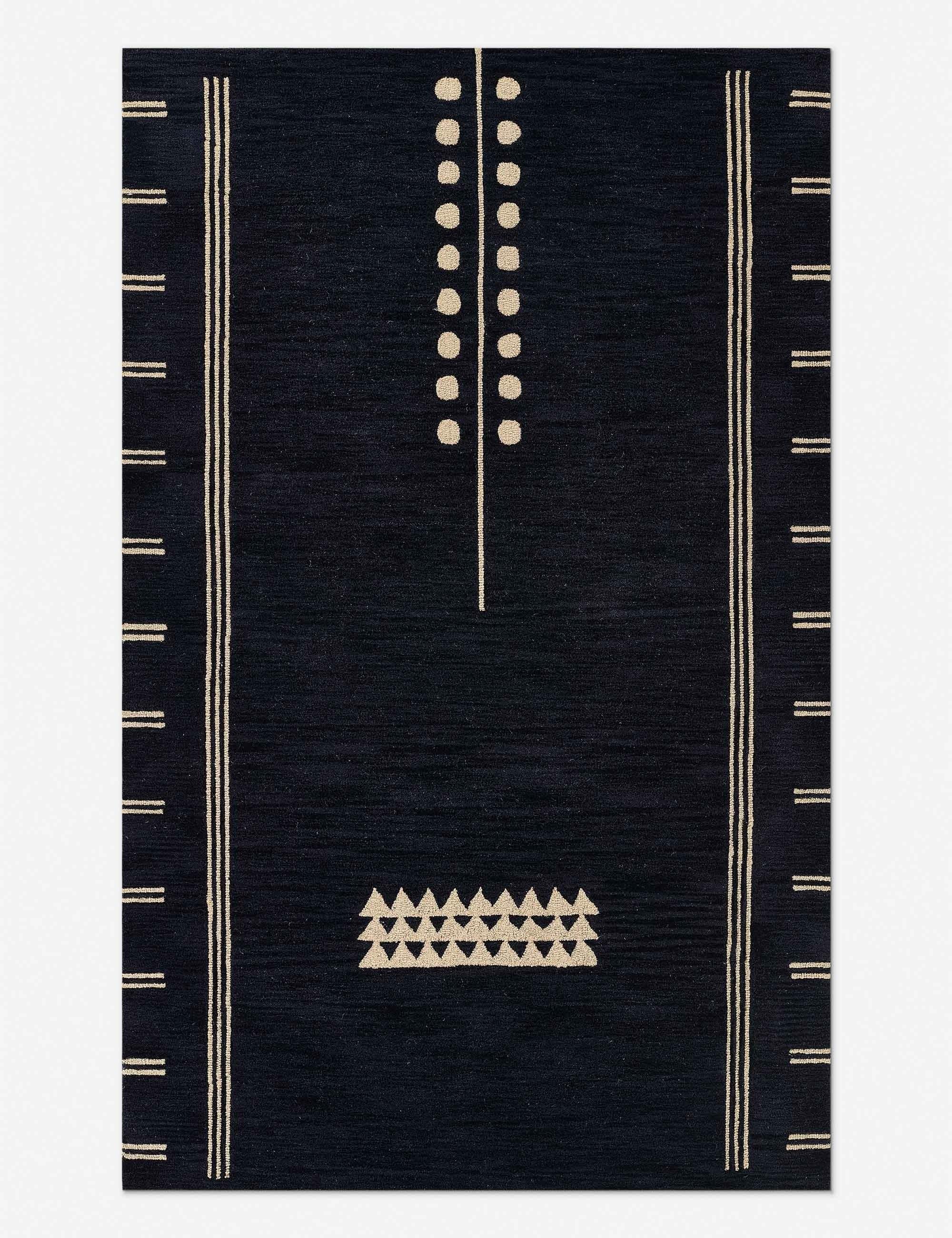 Handmade Blue Wool 8' x 10' Tufted Rug