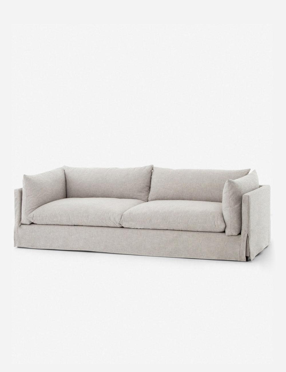 Arlen Slipcover Sofa - Light Gray / 90"W
