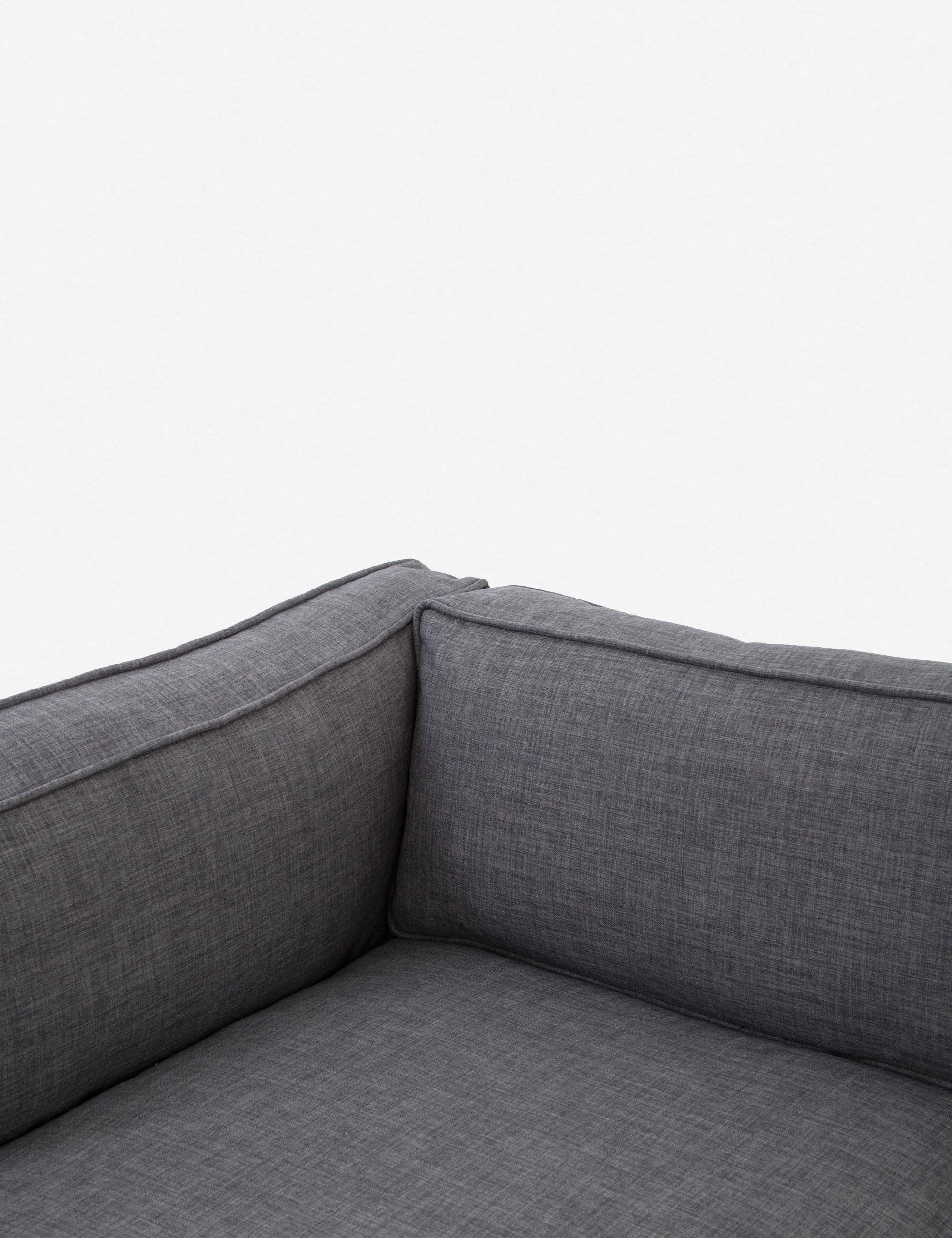 Fritzie Corner Sectional Sofa - Charcoal