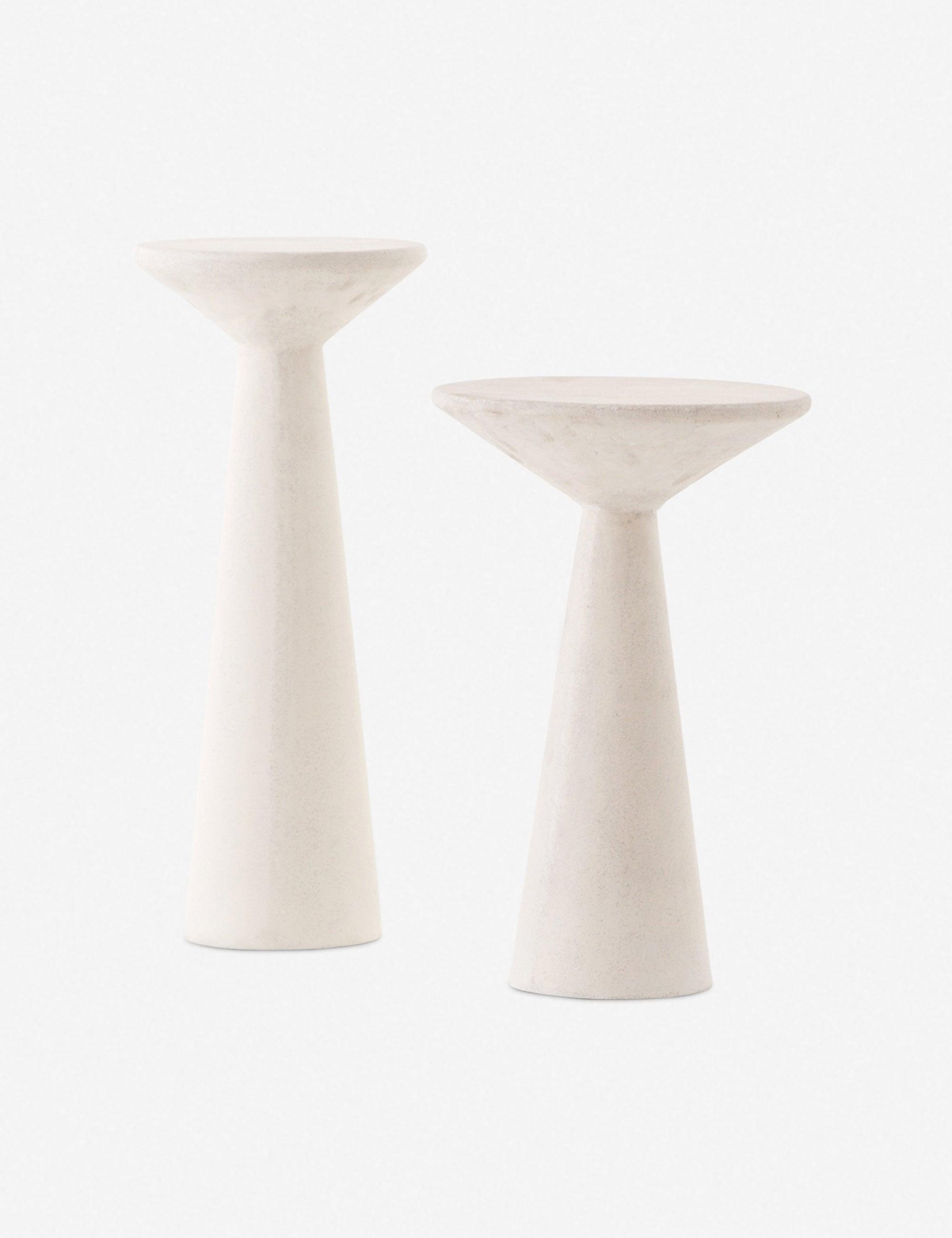 Raven Side Tables (Set of 2) - Cream