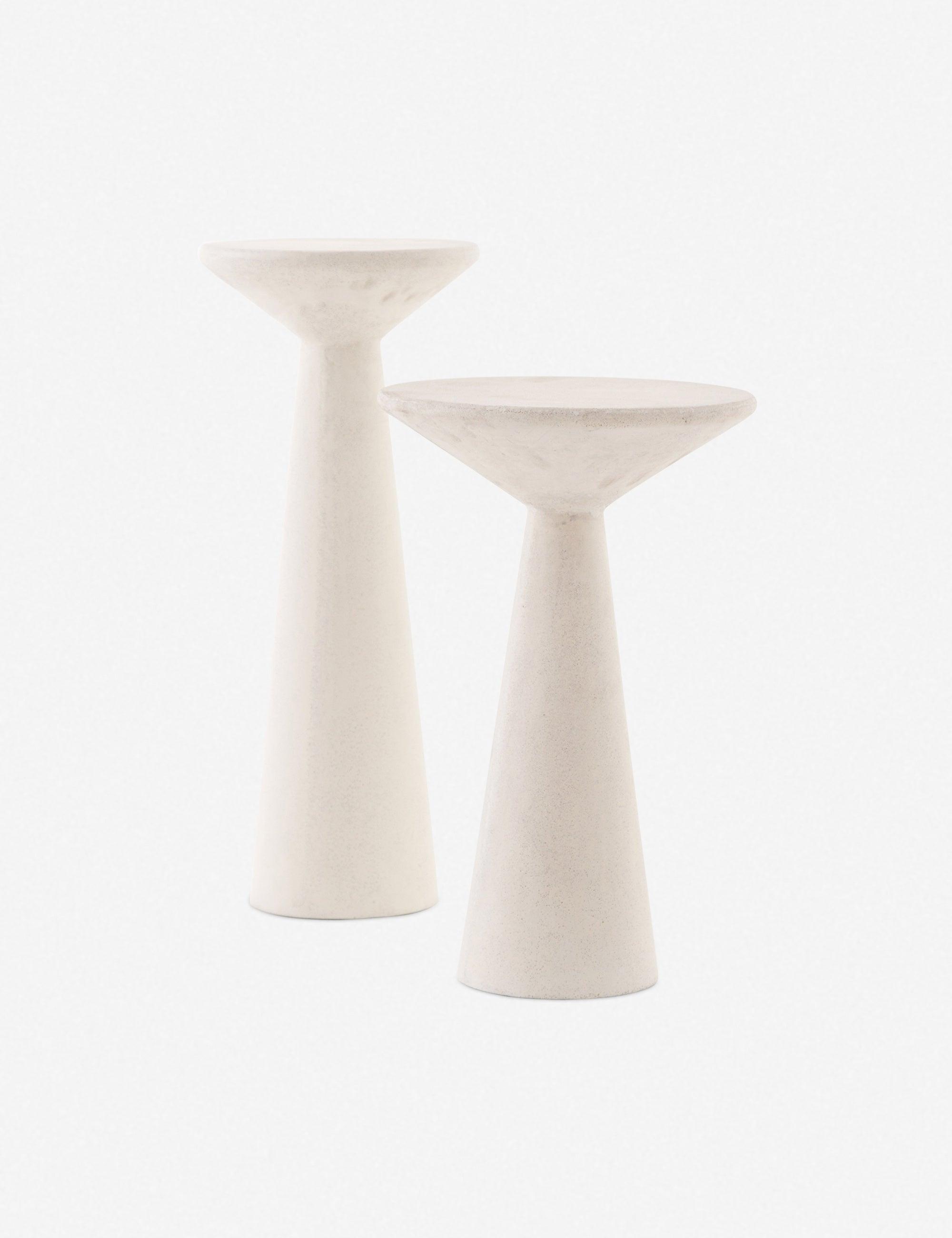 Raven Side Tables (Set of 2) - Cream