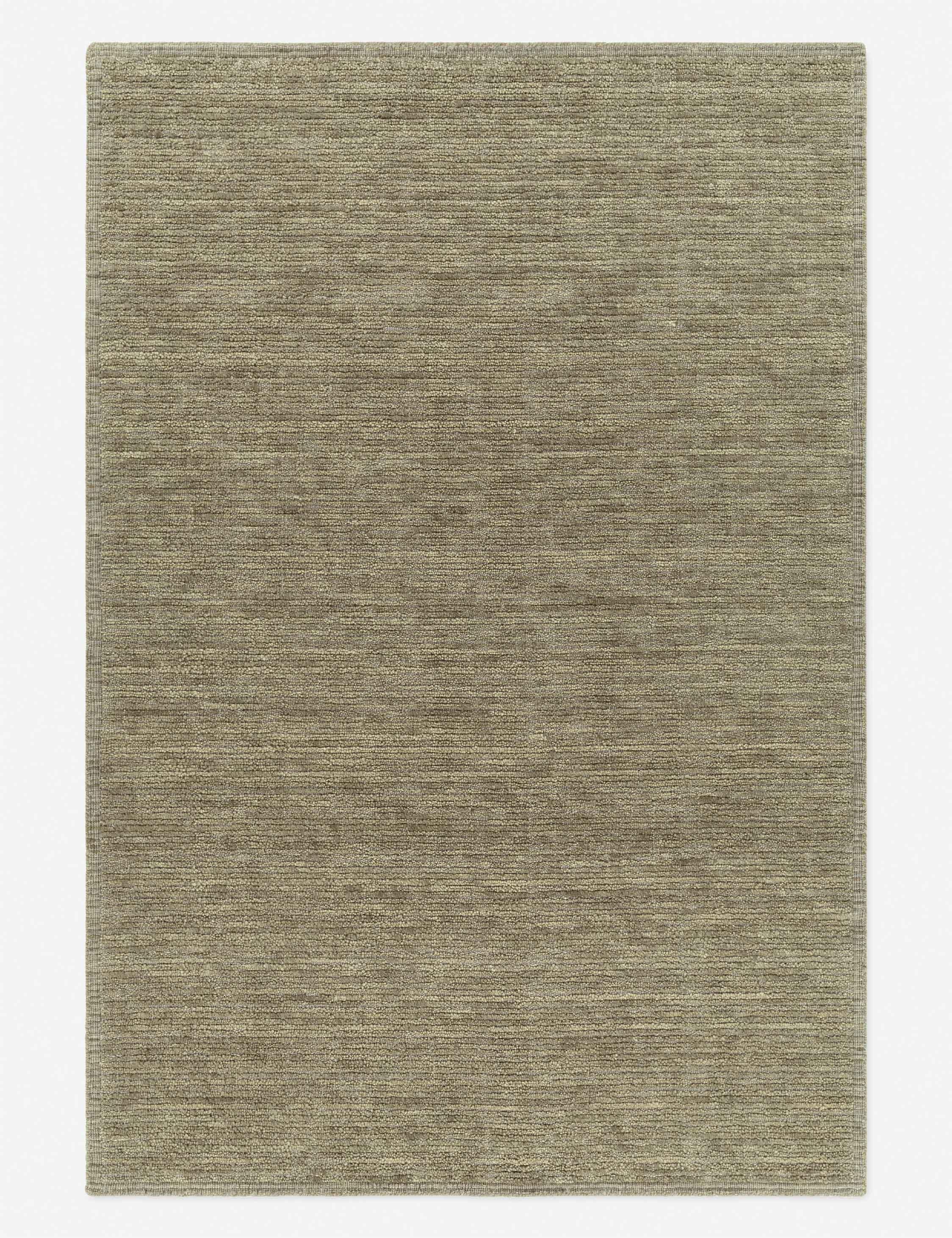 Adalia Hand-Knotted Easy Care Wool Area Rug, 10' x 14', Gray