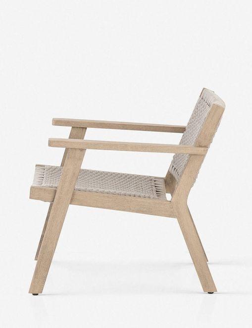 Ylva Natural Braided Wooden Indoor/Outdoor Accent Chair