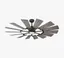 Prairie Windmill Aged Pewter 52" Ceiling Fan with LED Light & Remote