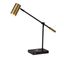 Adesso Collette Adjustable Black Desk Lamp with Qi Wireless Charging