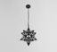 Bertrand Criss-Cross Star Black Iron Pendant