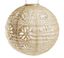 Stella Boho Globe Solar Lantern in Pearl - 18x14" Tyvek Outdoor Light