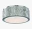 Crispin Polished Nickel 1-Light LED Flush Mount with Alabaster Shade