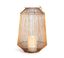 Winter Glow Antique Brass Hanging Candle Lantern, 19.5"