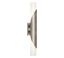 Elegance Polished Nickel Cylinder Sconce with Frosted Glass