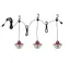 Edison 15'' LED Outdoor String Lights in Vibrant Red