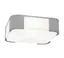 Chelton Nautical Chrome Glass Flush Mount Light