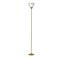 Presley 72'' Shiny Gold Modern Torchiere Floor Lamp with 3-Way Switch