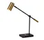 Adesso Collette Adjustable Black Desk Lamp with Qi Wireless Charging