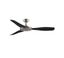 GlideAire 52" Smart Low Profile Ceiling Fan with Remote, Brushed Nickel and Black