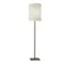 Elegant Antique Brass 60'' Floor Lamp with Beige Textured Shade