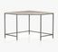 Dove Poplar and Iron Midcentury Corner Desk