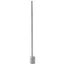 Felix 65'' Slim Brushed Steel Dimmable LED Floor Lamp with Marble Base