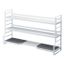 Yamazaki Modern 3-Tier White Steel Countertop Kitchen Shelf