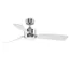 SculptAire Chrome 52" Smart Ceiling Fan with LED Light Kit