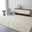 Abstract Vortex Hand-Tufted Wool Rug in Ivory and Grey, 8' x 10'