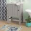 Tresham Elegance 24" Freestanding Bathroom Vanity Base in Mohair Gray