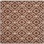 Hand-Tufted Cambridge Dark Brown & Ivory Wool 8' Square Rug