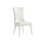 Geneva Artic White Upholstered Wood Side Chair