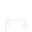 62" Soft Touch White Contemporary Rectangular Dining Table