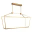 Park Avenue Modern Gold Cage LED Chandelier 54"