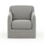 Gray Swivel Dining Chair with Cushions