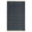 Stone Gray Herringbone 9' x 12' Synthetic Reversible Rug