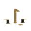 Ciclo Elegance Brushed Gold & Black 3-Hole Widespread Lavatory Faucet