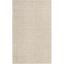 Khaki and Cream Hand-Tufted Wool Rectangular Rug 8' x 10'