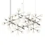 Nebula Satin Nickel 15-Light LED Sphere Chandelier