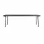 Branch Black Oak 91" Rectangular Dining Table with Steel Legs