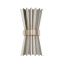 Elegant Silver Leaf Dimmable 2-Light Plug-In Wall Sconce