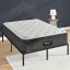 Contemporary Gray and White Pillowtop Cal King Innerspring Mattress