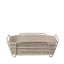 Nomad Khaki Large Delara Stainless Steel Bread Basket with Removable Cotton Liner