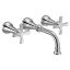 Elegant Colinet Chrome Wall-Mounted Widespread Bathroom Faucet