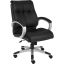 Black Leather Executive Swivel Office Chair