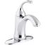 Forte Polished Chrome Single-Handle Bathroom Sink Faucet with Drain